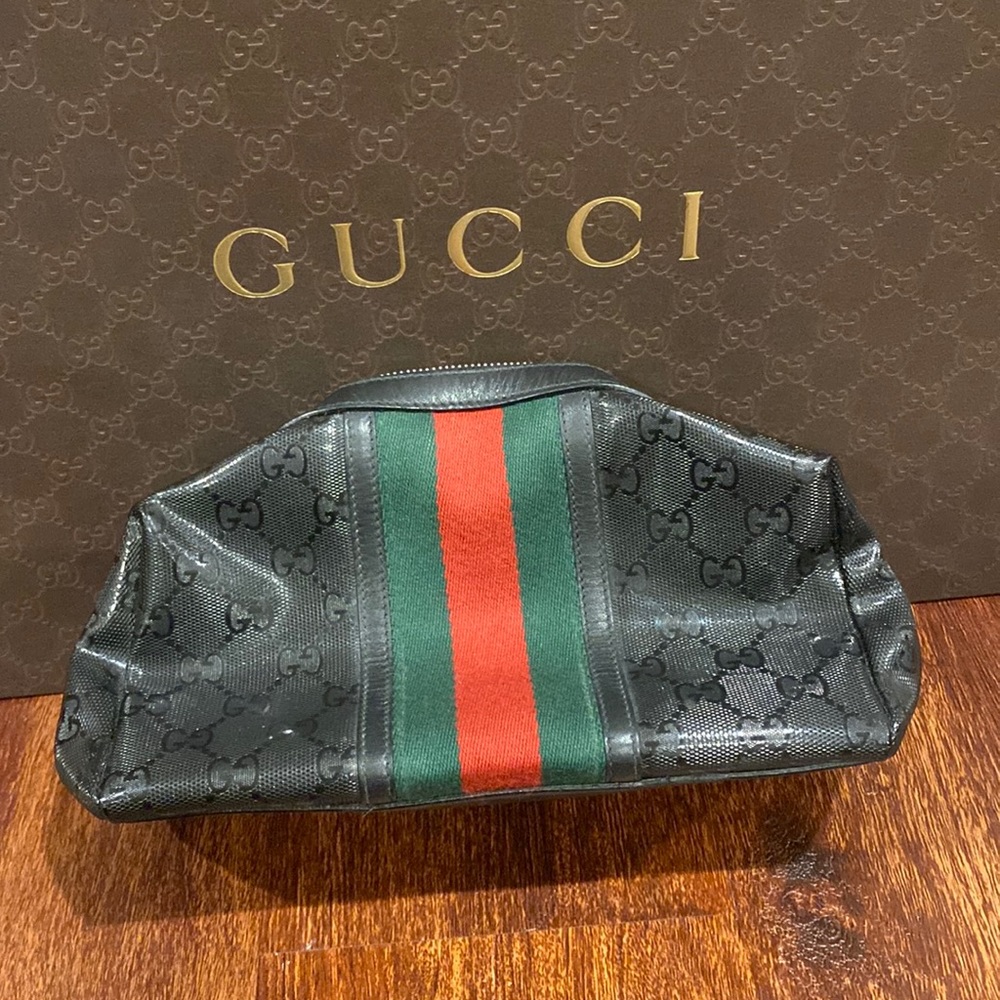AUTHENTIC Gucci Imprime Cosmetic / toiletry bag